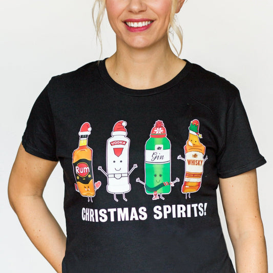 Christmas Spirits Ladies Christmas T-Shirt