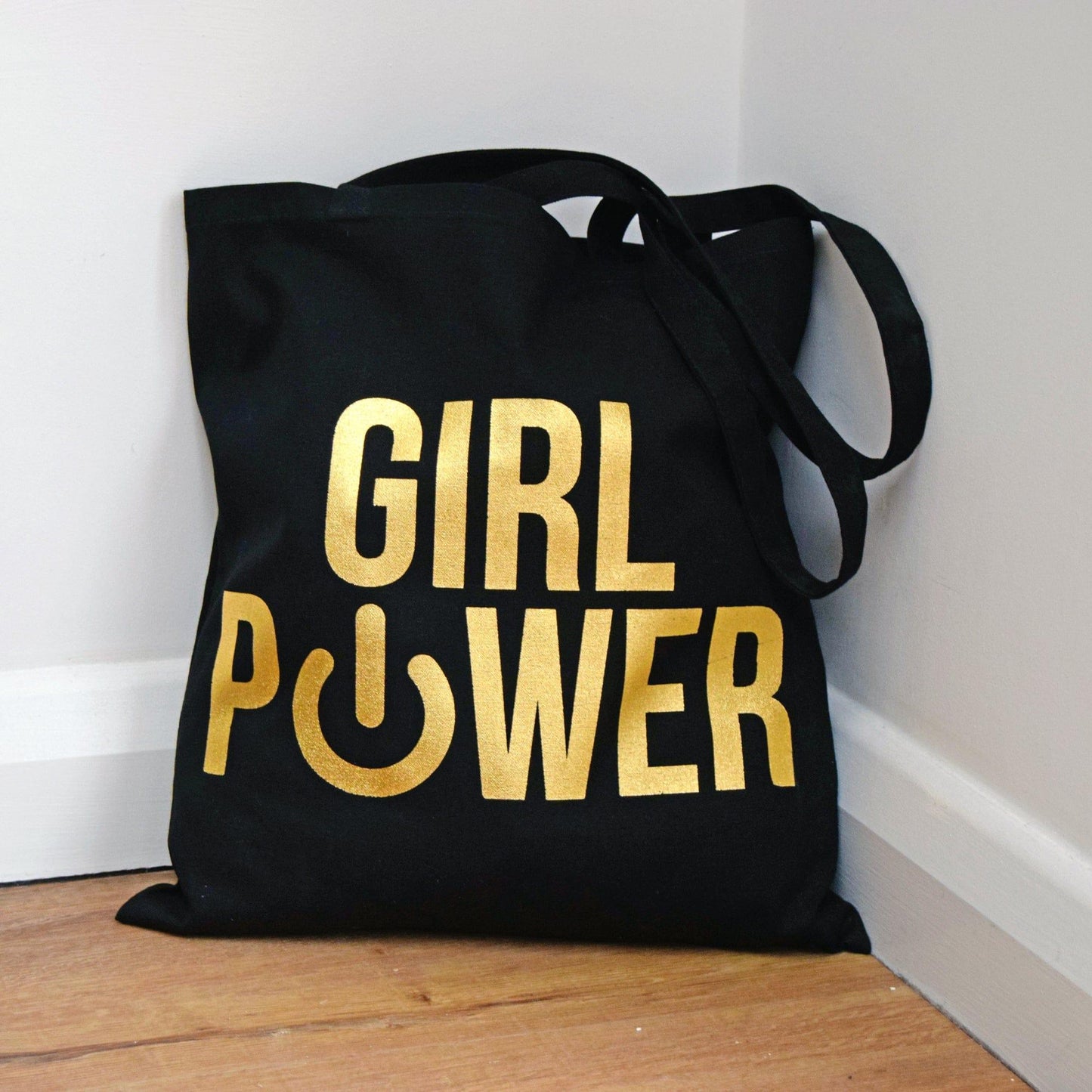 'Girl Power' Slogan Tote Bag